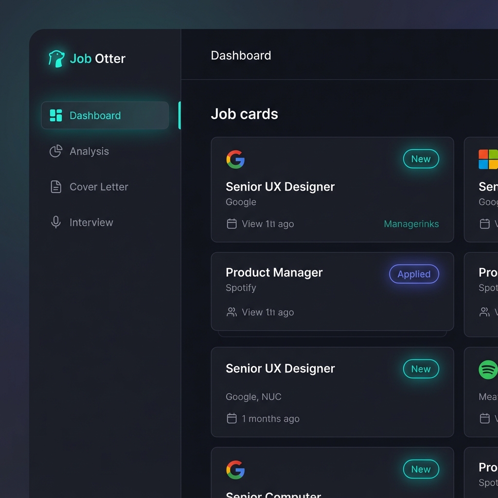 Job Otter Dashboard Screenshot